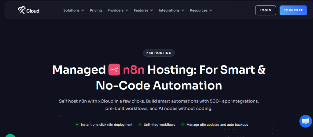 xCloud n8n hosting provider