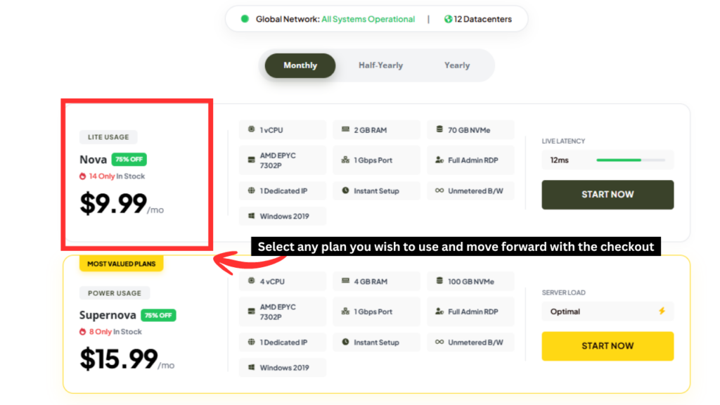Qloudrdp Forex rdp plan