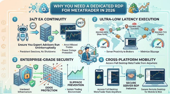 Why need a dedicated RDP for metatrader in 2026