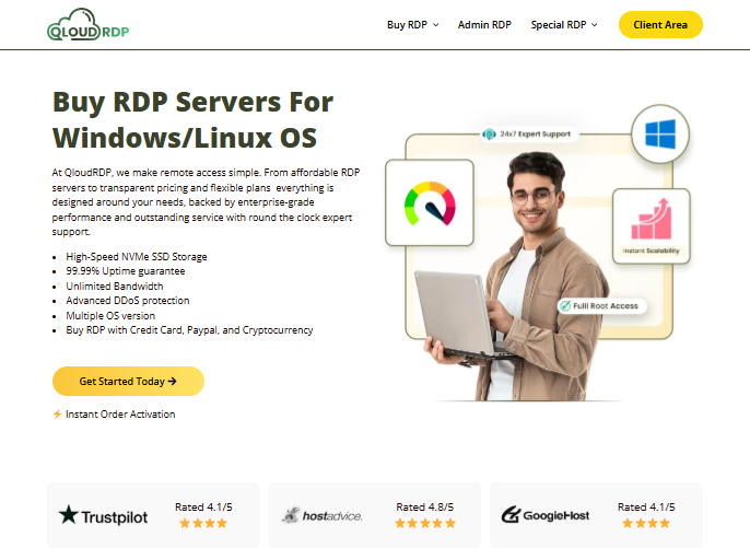 qloudrdp home page