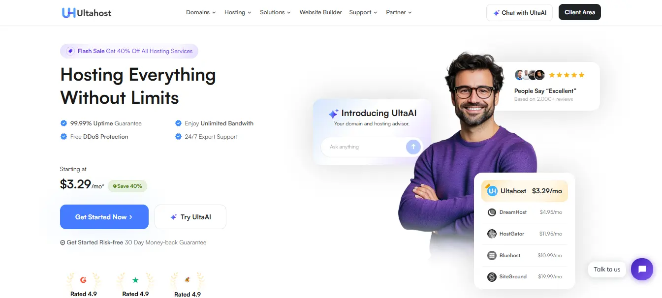 ultahost website
