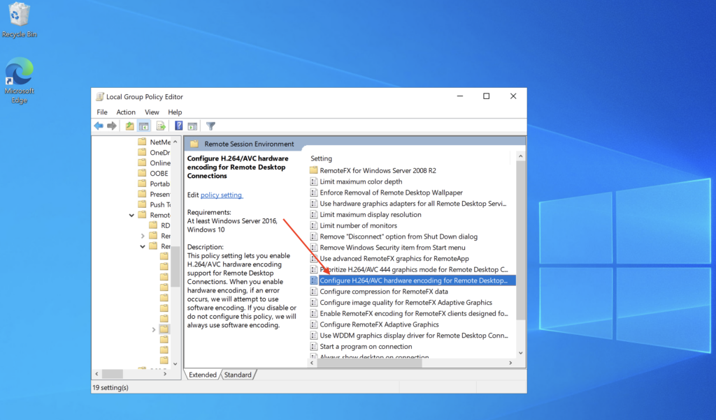 Enable H.264/Compression for Screen Data