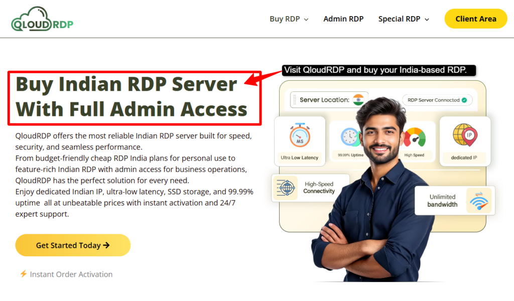 buy Best RDP With UPI payment in India