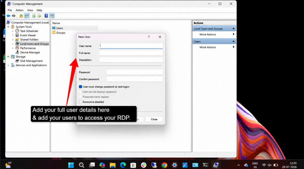 ad full user details to access your rdp