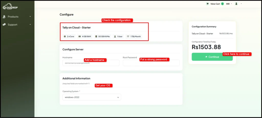 checkout-page-of-tally-on-cloud